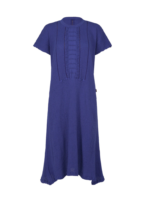 KYO CHIJIMI MESH STRIPE Dress Blue