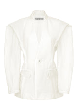 TRANSLUCENT SUIT Jacket White