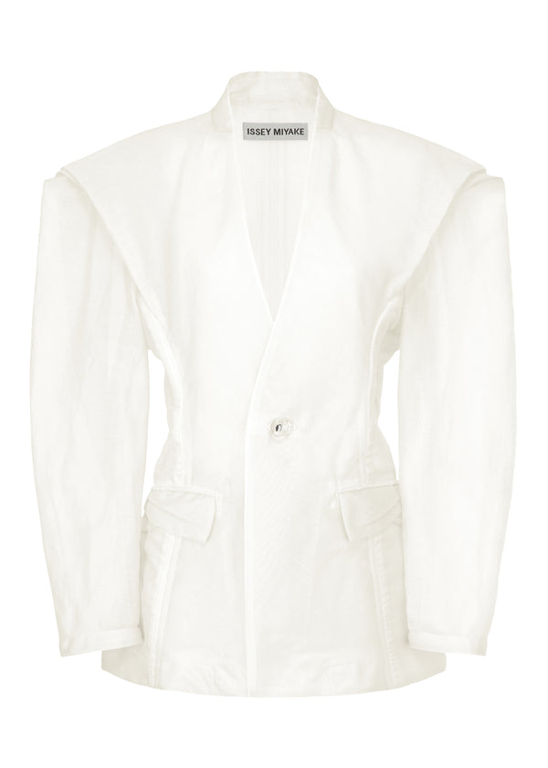 TRANSLUCENT SUIT Jacket White