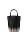 BASKET Handbag Black x Light Beige
