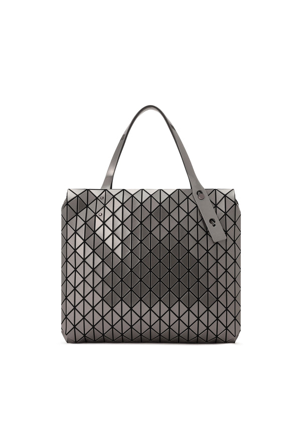 A product shot of the BAO BAO ISSEY MIYAKE  ROW METALLIC handbag in gunmetal (94)