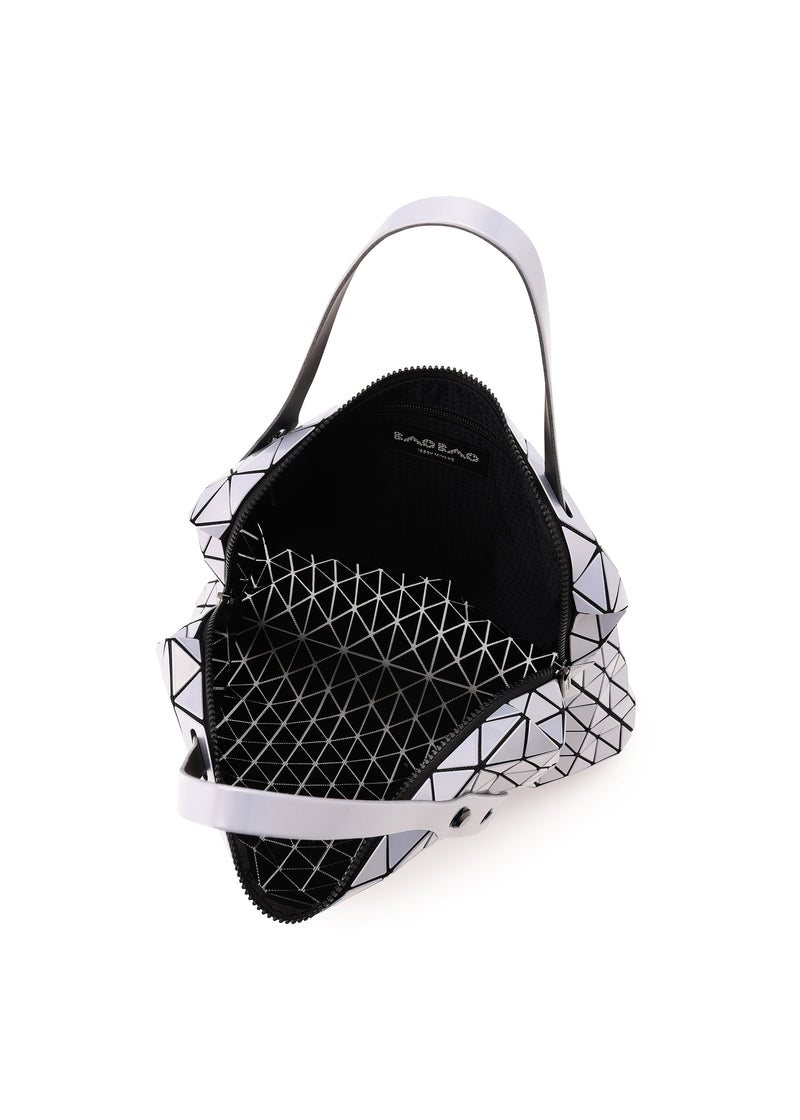 A detail shot of the BAO BAO ISSEY MIYAKE  ROW METALLIC handbag