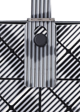 A detail shot of the BAO BAO ISSEY MIYAKE  BEAM handbag