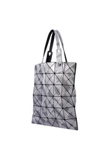 A detail shot of the BAO BAO ISSEY MIYAKE  BEAM tote