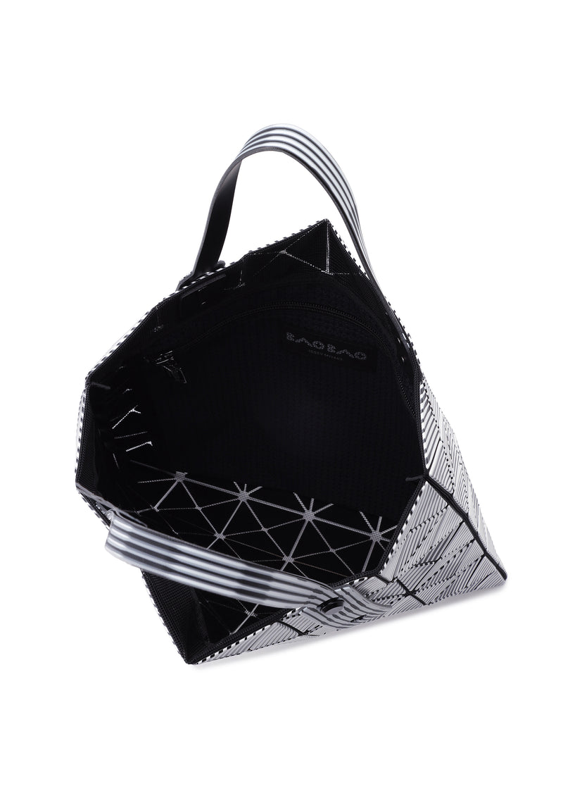 A detail shot of the BAO BAO ISSEY MIYAKE  BEAM tote