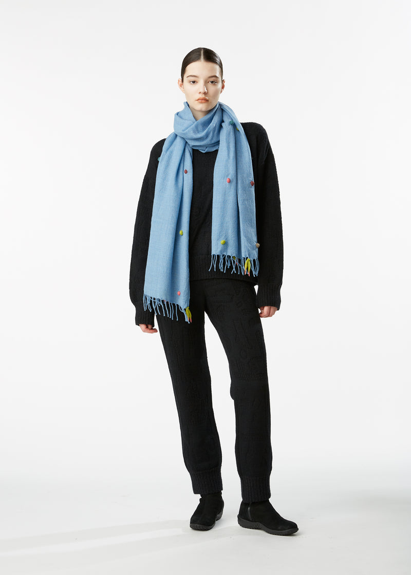 FRINGE TAIL STOLE Stole Charcoal