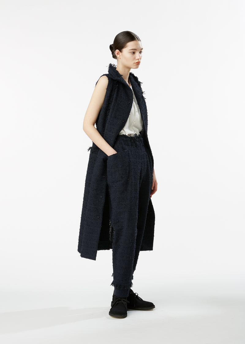 W FRINGE Vest Navy