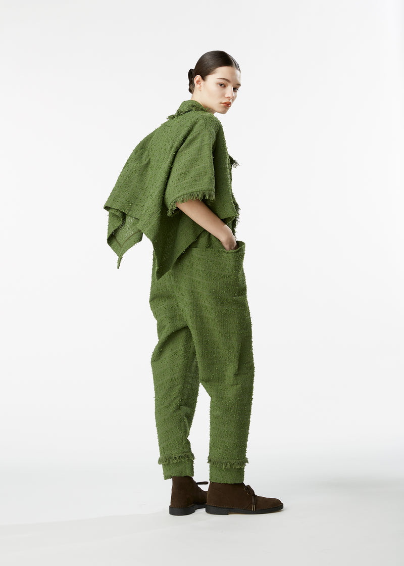 W FRINGE Trousers Green