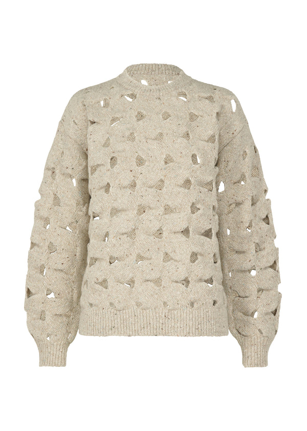 WOOL NEST KNIT Top Off White