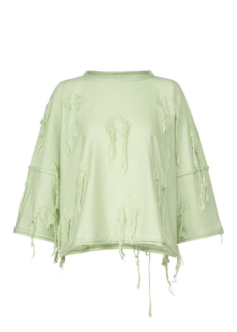 FRINGE TAIL Top Pale Green
