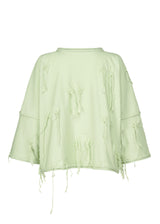 FRINGE TAIL Top Pale Green