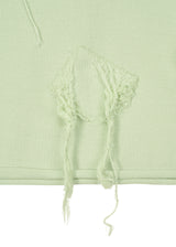 FRINGE TAIL Top Pale Green