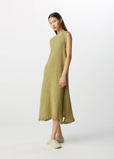 KYO CHIJIMI AUGUST Dress Olive Green