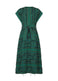 FRINGE MIXED Dress Green