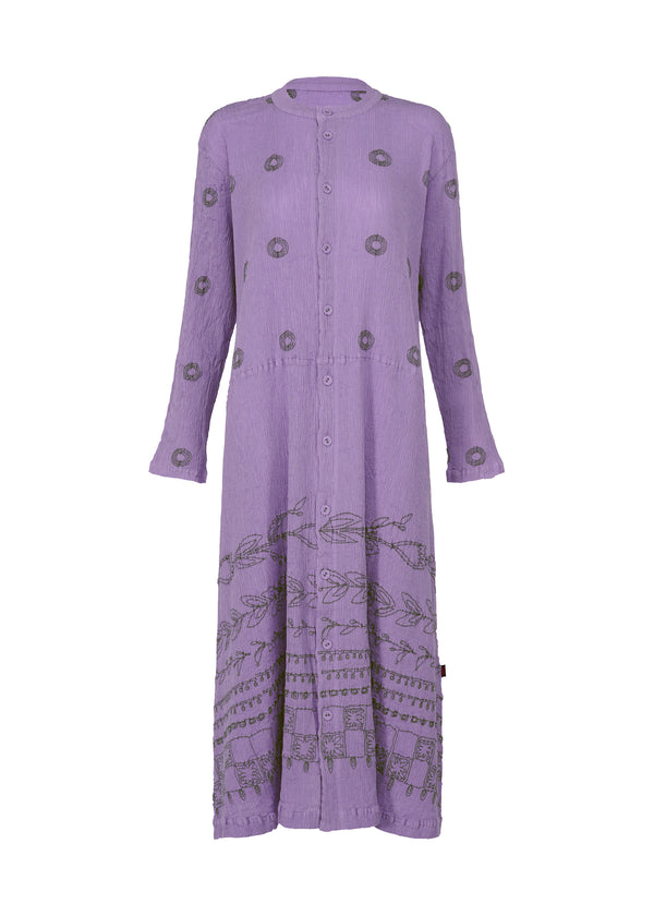 KYO CHIJIMI EMBROIDERY Dress Purple