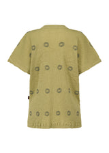 KYO CHIJIMI EMBROIDERY Top Olive Green