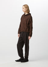 KUMO SHIBORI KNIT Cardigan Dark Brown