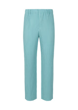 COLOR PLEATS Trousers Aqua Blue