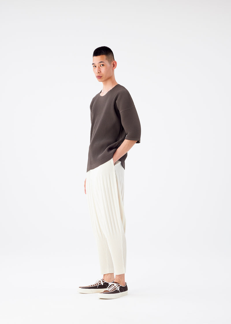 COLOR PLEATS Trousers Sand Beige