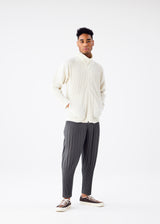 COLOR PLEATS Trousers Ivory