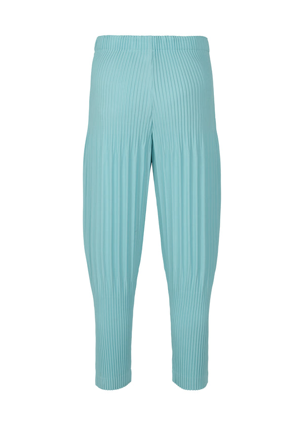 COLOR PLEATS Trousers Aqua Blue