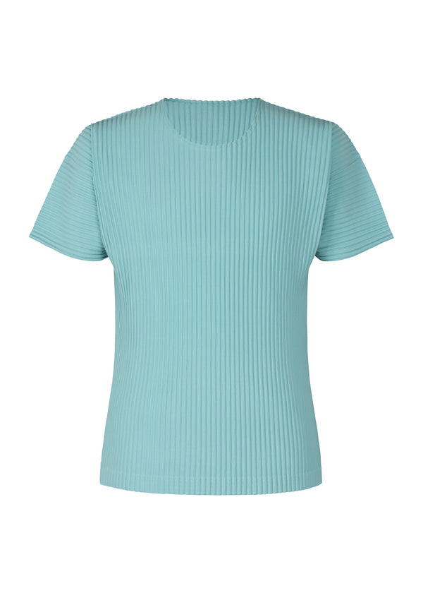 COLOR PLEATS Top Aqua Blue