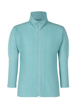 COLOR PLEATS Jacket Aqua Blue