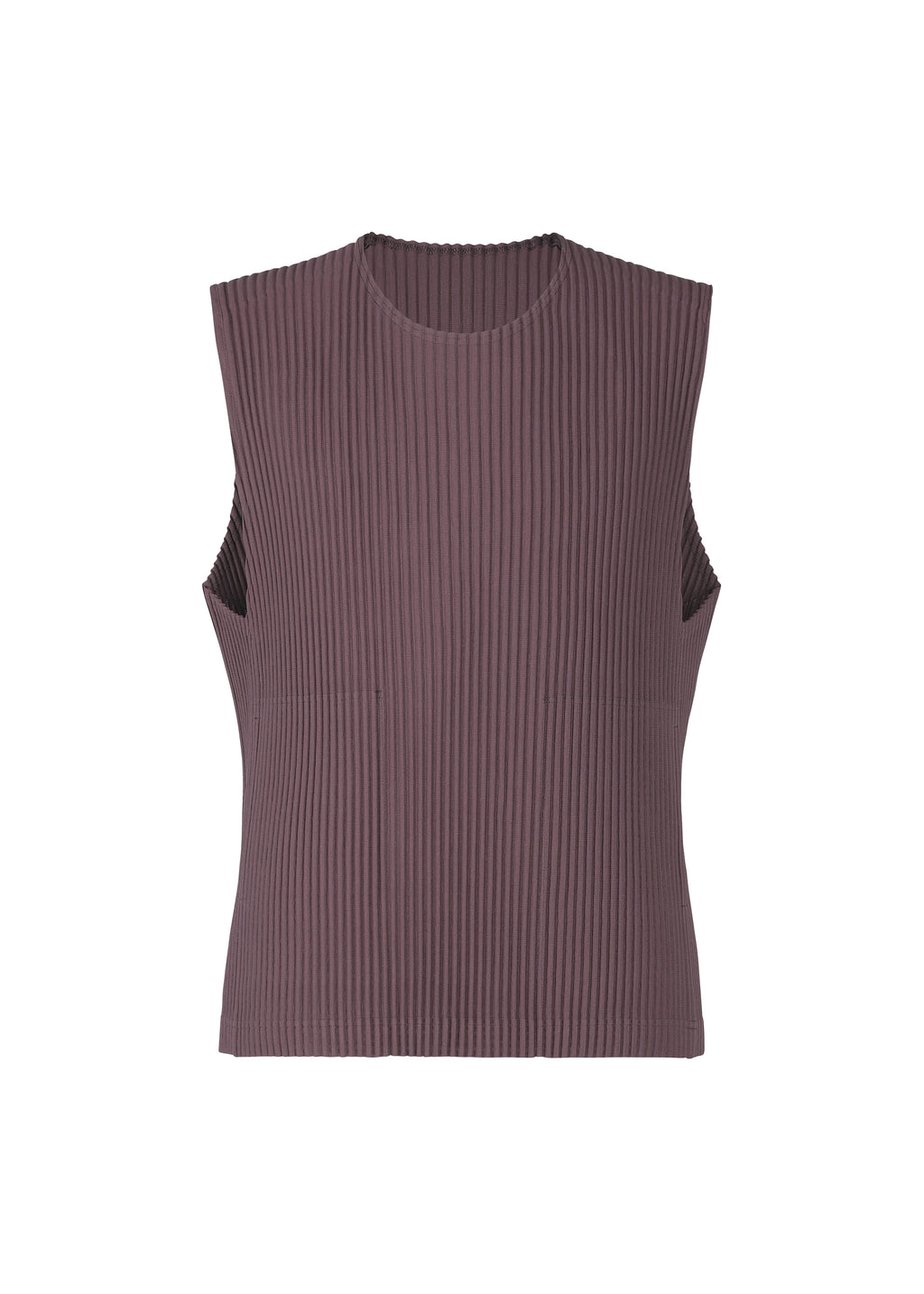 TAILORED PLEATS 2 Sleeveless Top Burnt Brown | ISSEY MIYAKE