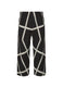 SKEW GRID Trousers Black x Light Grey