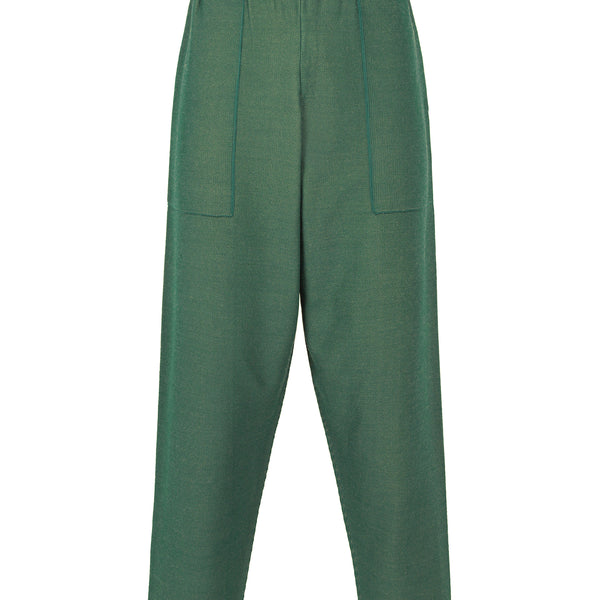 INLAID KNIT Trousers Green