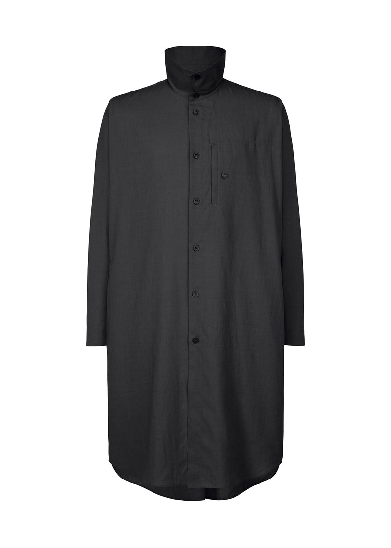 PL RAMIE SHIRT Shirt Black | ISSEY MIYAKE ONLINE STORE UK