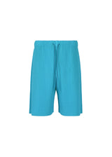 COLORFUL PLEATS BOTTOMS Shorts Turquoise Blue