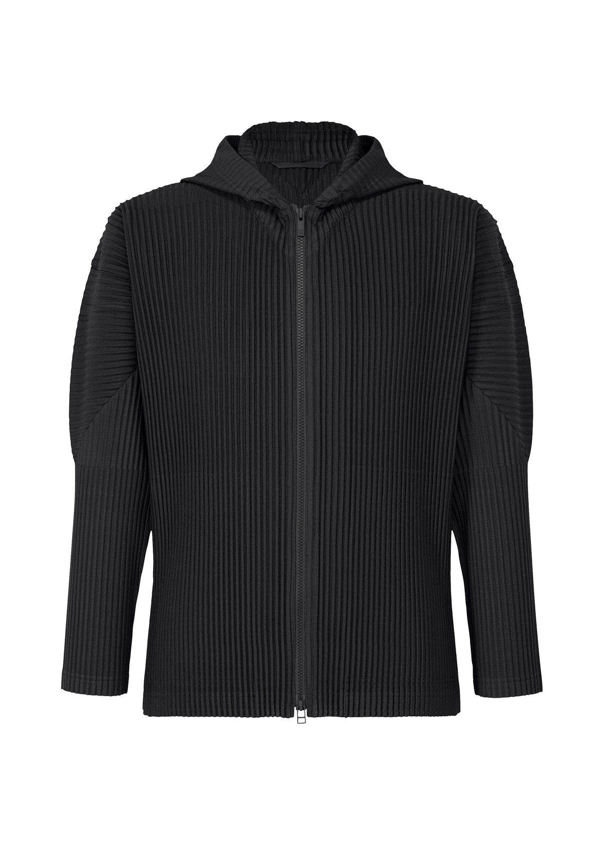 MC APRIL Two Way Zip Hoodie Black ISSEY MIYAKE ONLINE STORE UK