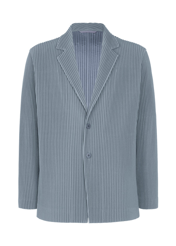 A product shot of the HOMME PLISSÉ ISSEY MIYAKE TAILORED PLEATS 1 jacket in blue grey (76)