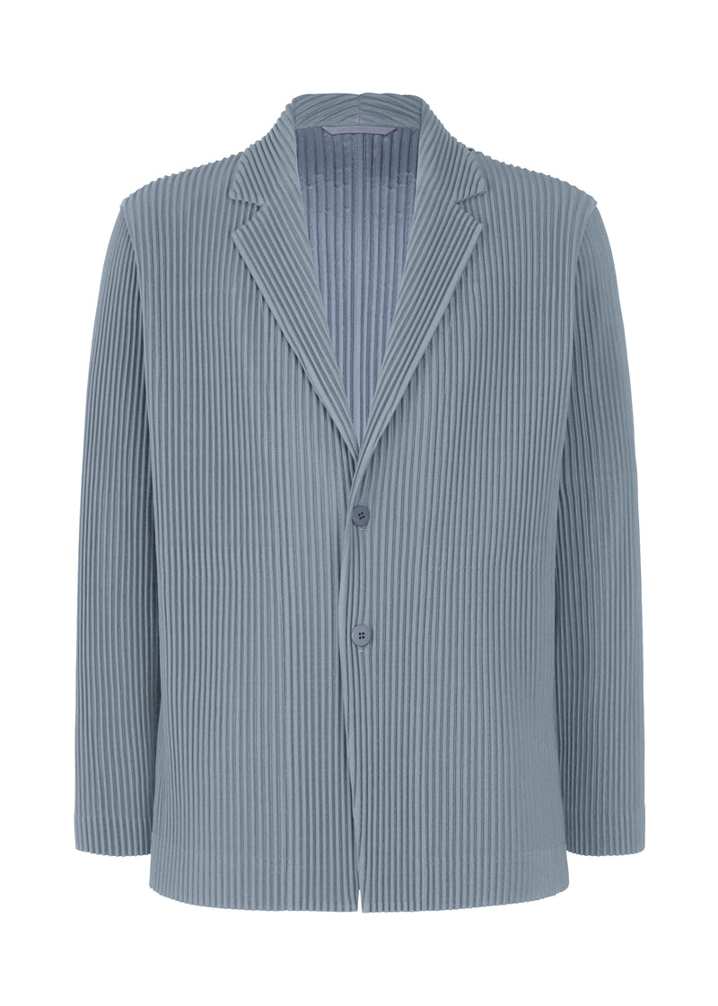 A product shot of the HOMME PLISSÉ ISSEY MIYAKE TAILORED PLEATS 1 jacket in blue grey (76)