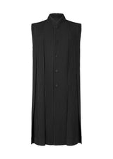 A product shot of the HOMME PLISSÉ ISSEY MIYAKE  TUCKED vest in black (15)