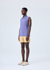 A model wears the HOMME PLISSÉ ISSEY MIYAKE  MC JULY shorts