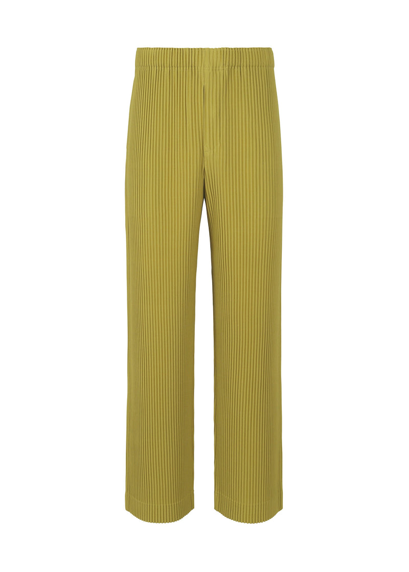 A product shot of the HOMME PLISSÉ ISSEY MIYAKE MC OCTOBER trousers in green tea (66).