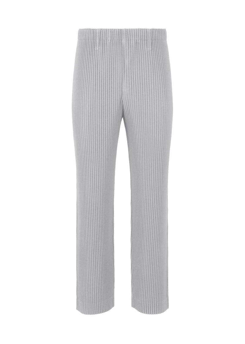 A product shot of the HOMME PLISSÉ ISSEY MIYAKE TAILORED PLEATS 1 trousers in mole grey (16)