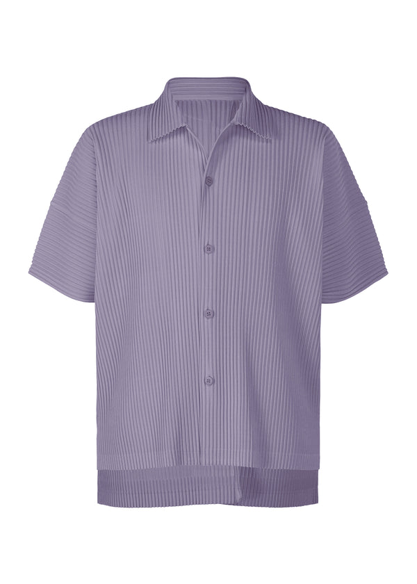 A product shot of the HOMME PLISSÉ ISSEY MIYAKE  MC JULY shirt in grey purple (82)