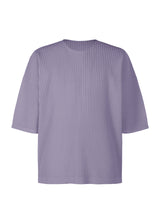 A product shot of the HOMME PLISSÉ ISSEY MIYAKE  MC JULY top in grey purple (82)