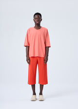 A model wears the HOMME PLISSÉ ISSEY MIYAKE  RELEASE T 1 top