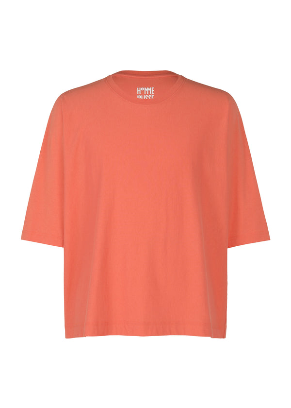 A product shot of the HOMME PLISSÉ ISSEY MIYAKE  RELEASE T 1 top in coral red (28)