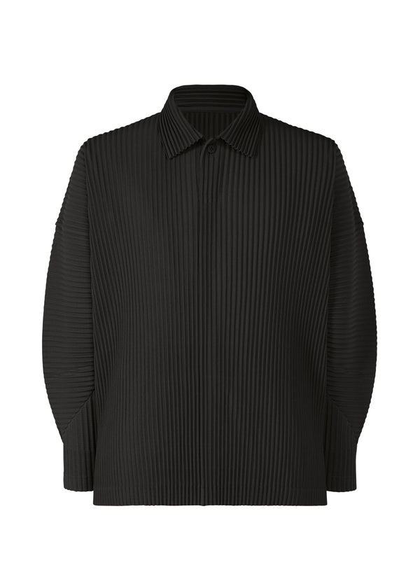 A product shot of the HOMME PLISSÉ ISSEY MIYAKE MC OCTOBER shirt in black (15).