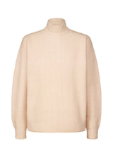 A product shot of the HOMME PLISSÉ ISSEY MIYAKE RUSTIC KNIT top in light pink (21).