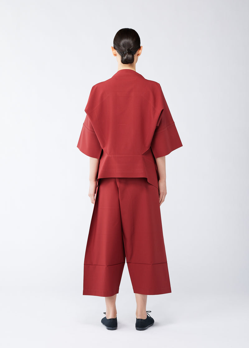 FOLD HOURGLASS Trousers Red Brown