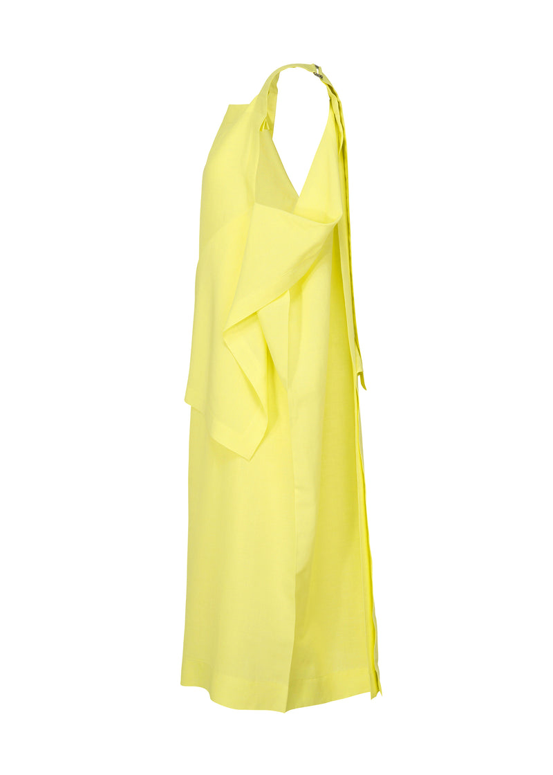 LIGHT TRAILS SOLID Dress Light Yellow