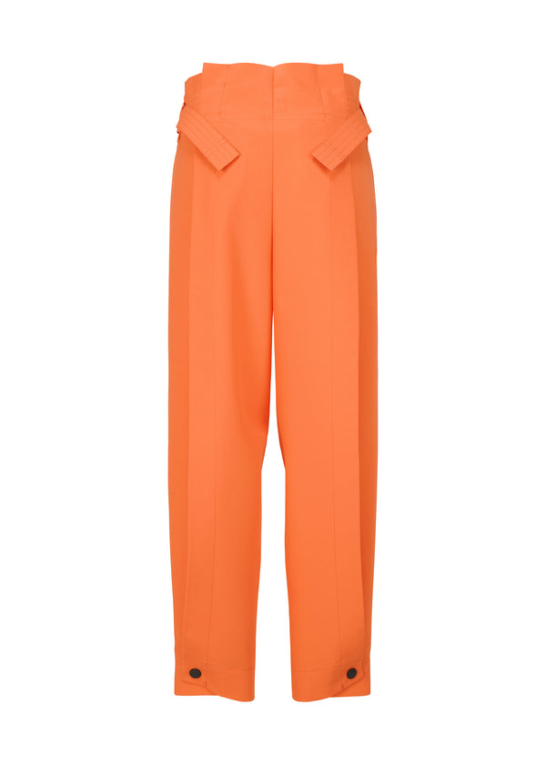 FLAT TUCK Trousers Orange