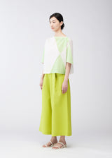 TRIANGLE PRINT T Top Off White x Light Green
