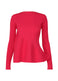 CONTRAST KNIT Top Pink
